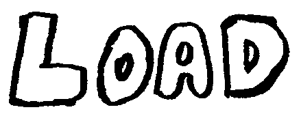 animated text that says "load"
